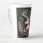 Monochrome Rentier Latte-Tasse Milchtasse (Linke Ecke)