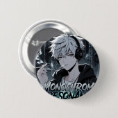 Monochrome Resonance Urbaner Anime-Junge Knopf - E Button (Vorne & Hinten)