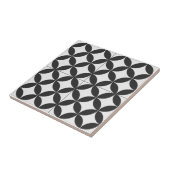 Monochrome Retro-Fliesenmuster Fliese (Seite)