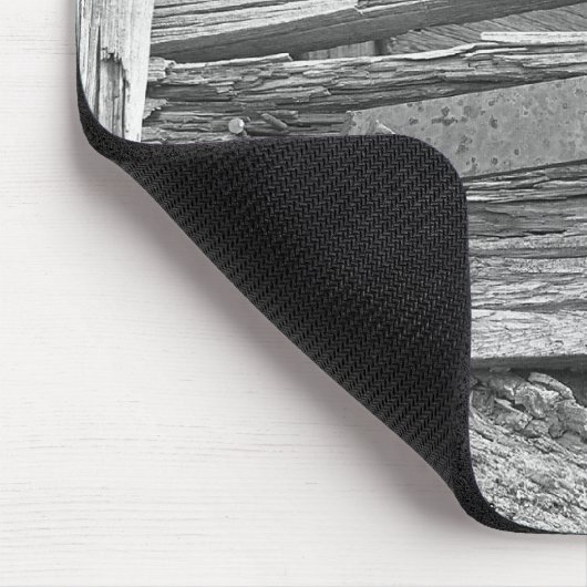 Monochrome Röntgenaufnahme des rustikalen Gates Mousepad (Ecke)