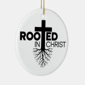 Monochrome Rooten in der Christlichen Verse Christ Keramik Ornament (Rechts)