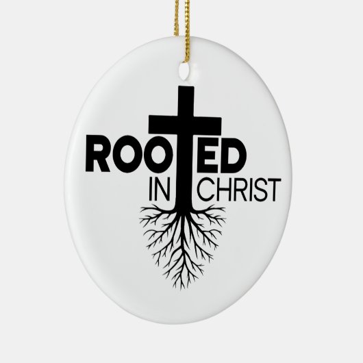 Monochrome Rooten in der Christlichen Verse Christ Keramik Ornament (Rechts)