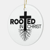 Monochrome Rooten in der Christlichen Verse Christ Keramik Ornament (Links)