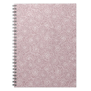 Monochrome, rosa Blume Notizblock
