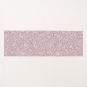 Monochrome, rosa Blume Yogamatte (Vorderseite (Horizontal))