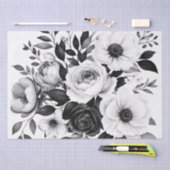 Monochrome Rose Seidenpapier (Handwerk)