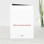 Monochrome Rotzunge Becken Becken Vollmond Karte (Rückseite)