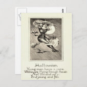 Monochrome Rotzunge Becken Becken Vollmond Postkarte (Vorne/Hinten)