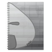 Monochrome Schmerzen Notizblock (Vorderseite)