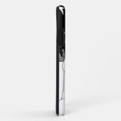 monochrome Schneemobild Case-Mate iPhone Hülle (Hinten/Rechts)