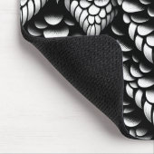Monochrome Schuppen-Mauspad in Schlangenoptik Mousepad (Ecke)