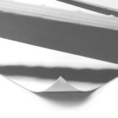 Monochrome Schwarz-weiße Aloe-Pflanze-Blätter Poster (Ecke)