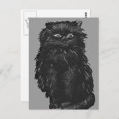 Monochrome Schwarzkiste Postkarte (Vorne/Hinten)