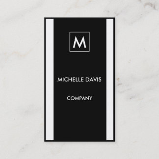 Monochrome simple 2-tone visitenkarte