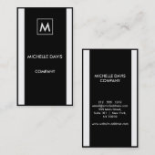 Monochrome simple 2-tone visitenkarte (Vorne/Hinten)