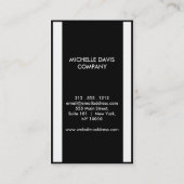 Monochrome simple 2-tone visitenkarte (Rückseite)