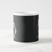 Monochrome Sinti und Roma Cob Horse Jumbo-Tasse (Vorderseite)
