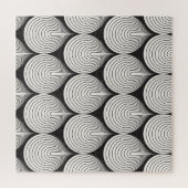 Monochrome Skala: Stilvolle Geometrie Puzzle (Horizontal)