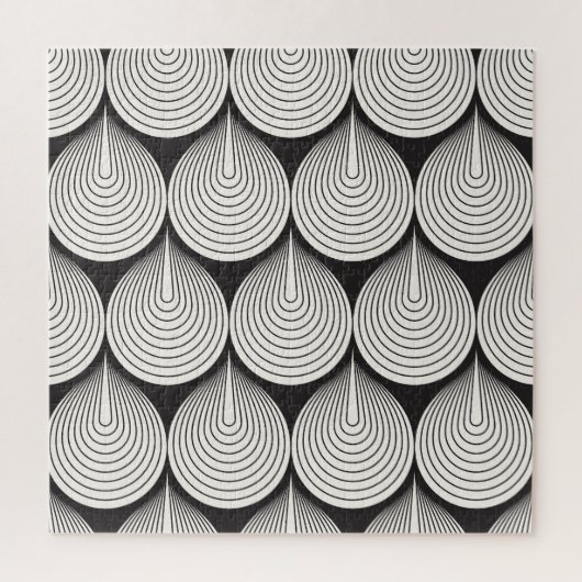 Monochrome Skala: Stilvolle Geometrie Puzzle (Vertikal)