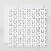 Monochrome Sketch Annual Derby Party Invitation Einladung (Rückseite)