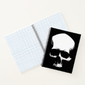Monochrome Skull Art Notizblock (Innenseite)