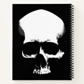 Monochrome Skull Art Notizblock (Rückseite)