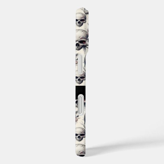 Monochrome Skulls Case-Mate iPhone Hülle (Rückseite / Rechts)