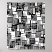 Monochrome Squares Poster (Vorne)