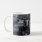 Monochrome Stadtatmosphäre Kaffeetasse (Links)