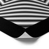 Monochrome Star-Plakat Poster (Ecke)
