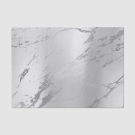 Monochrome Stone Silver Gray Metallic Marmor Seidenpapier