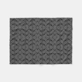 Monochrome Streifen-Block-Decke Fleecedecke (Vorderseite (Horizontal))