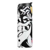 Monochrome Surrealismus: Animate Gothic Design Thermosbecher (Nach links gedreht)