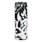 Monochrome Surrealismus: Animate Gothic Design Thermosbecher (Rückseite)