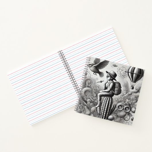 "Monochrome Surrealismus-Sammlung" Notizblock (Innenseite)