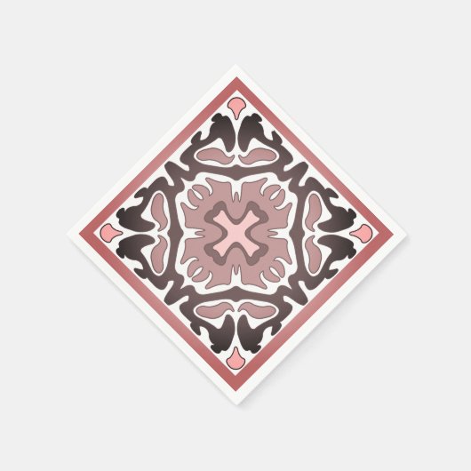 Monochrome Tile Serviette (Ecke)