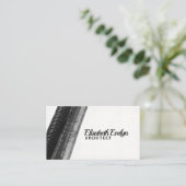 Monochrome Trails on White Visitenkarte (Stehend Vorderseite)