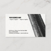 Monochrome Trails on White Visitenkarte (Rückseite)