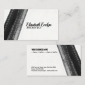 Monochrome Trails on White Visitenkarte (Vorne/Hinten)