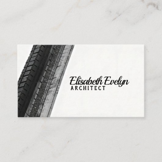 Monochrome Trails on White Visitenkarte (Vorderseite)