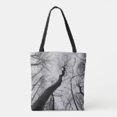Monochrome_Tree_Tote Tasche (Rückseite)