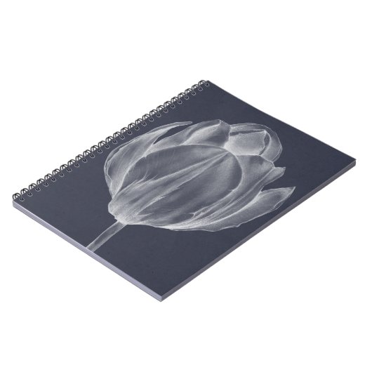 Monochrome Tulip I Notizblock (Linke Seite)
