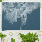 Monochrome Tulip II Geschirrtuch (Gefaltet)