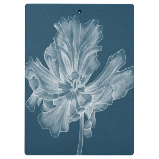 Monochrome Tulip II Klemmbrett (Rückseite)