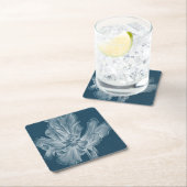 Monochrome Tulip II Rechteckiger Pappuntersetzer (Vor Ort)