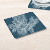 Monochrome Tulip II Rechteckiger Pappuntersetzer (angewinkelt)