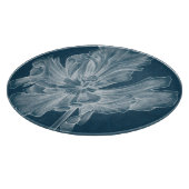 Monochrome Tulip II Schneidebrett (Ecke)