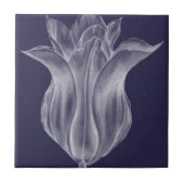Monochrome Tulip III Fliese (Vorderseite)