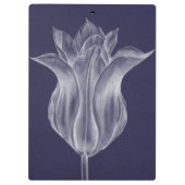 Monochrome Tulip III Klemmbrett (Rückseite)