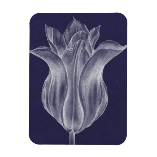 Monochrome Tulip III Magnet (Vertikal)